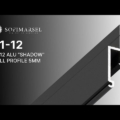 01-12 (GELOCHT) (SCHWARZ) - SCHATTEN PROFIL 5MM (WAND)