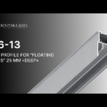 3 06-13 ALU PROFILE FOR “FLOATING LINES” 25 MM «DEEP» 06-13 DEEP PROFIL «LICHTLINIE» MIT DIFFUSOR 25MM