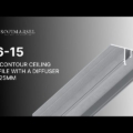 06-15 KONTUR PROFIL MIT DIFFUSOR 25 MM (DECKEN)