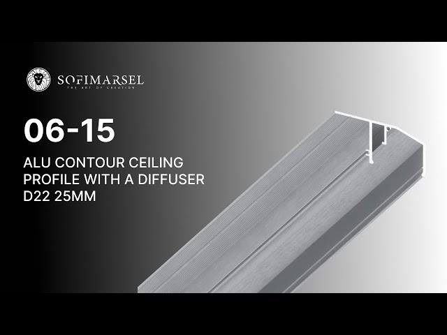 06-15 KONTUR PROFIL MIT DIFFUSOR 25 MM (DECKEN)