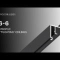 06-6 PRO PROFIL FÜR DIE MONTAGE VON SCHWEBENDEN DECKEN (WAND)