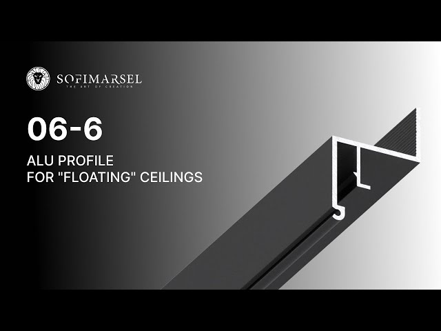 06-6 PRO PROFIL FÜR DIE MONTAGE VON SCHWEBENDEN DECKEN (WAND)