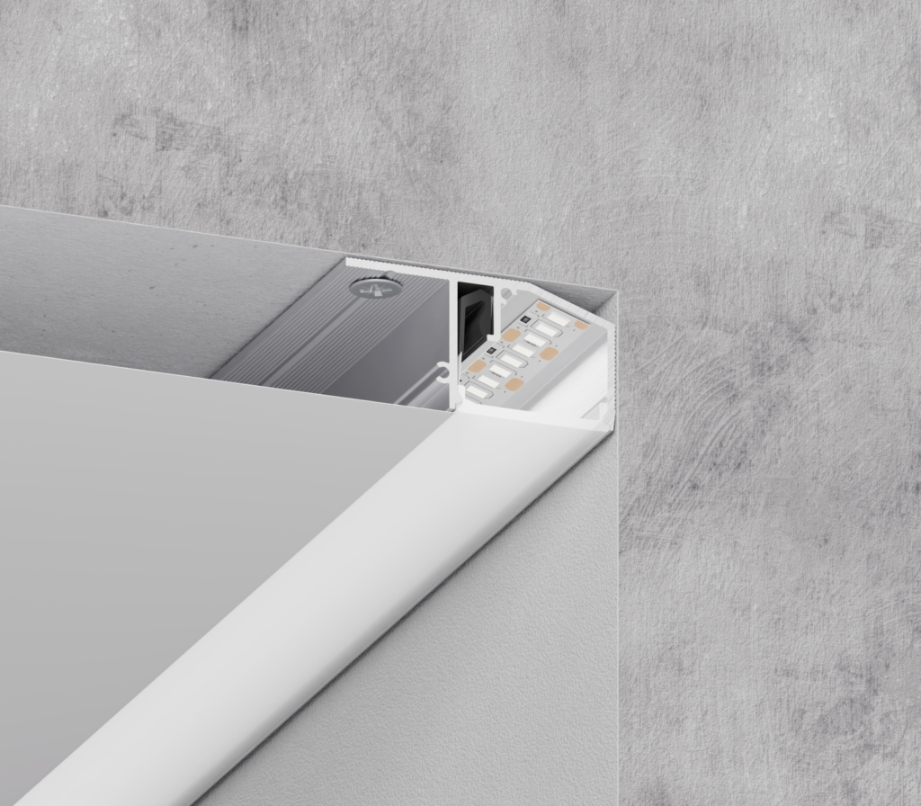 06-15 DEEP KONTUR PROFIL MIT DIFFUSOR 25 MM (DECKEN)