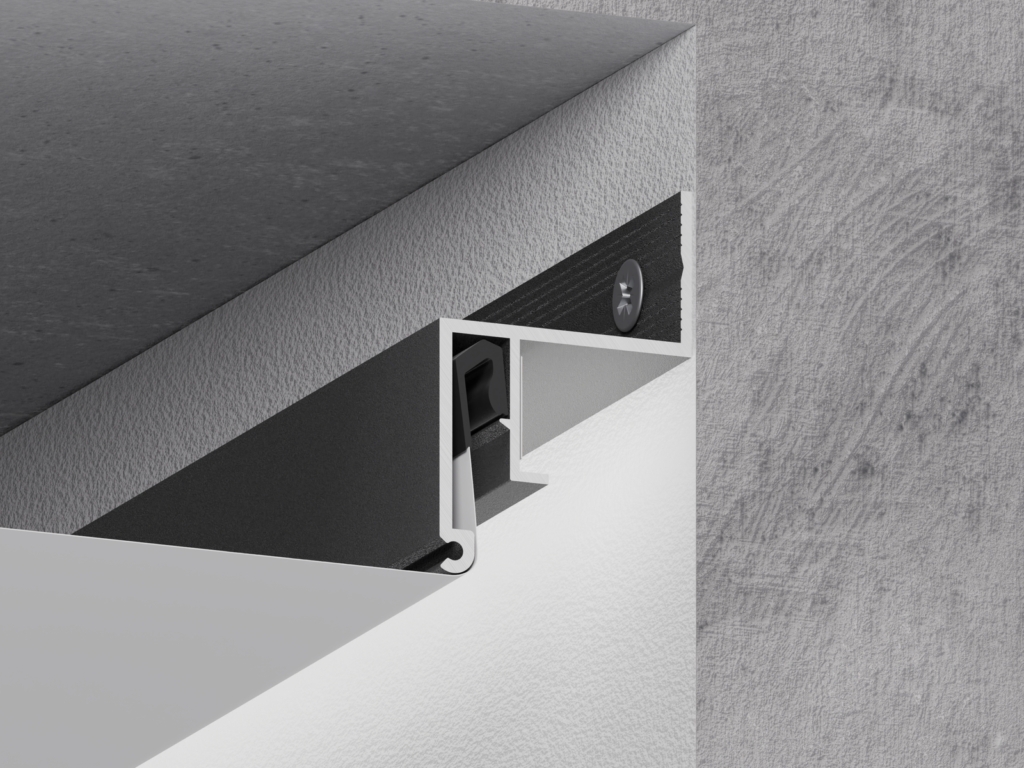 06-6 PRO PROFIL FÜR DIE MONTAGE VON SCHWEBENDEN DECKEN (WAND)