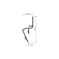 01-15 SCHATTEN PROFIL 7,5MM (WAND)