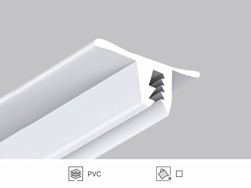 TL-303 PVC ABDECKLEISTE FÜR WAND- UND DECKENPROFIL, WEISS