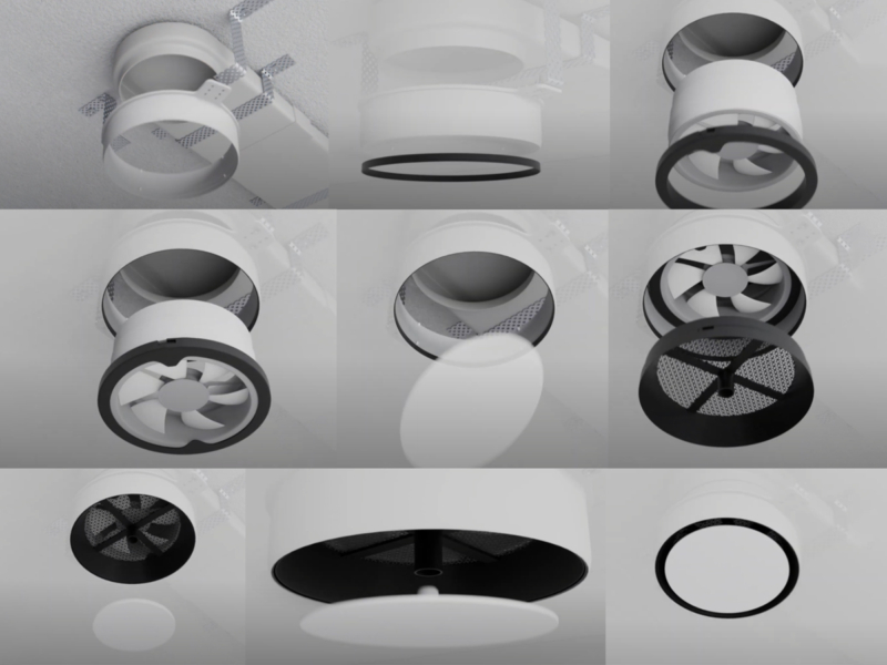 MD 01-8 SCHATTENLÜFTUNGSGITTER 125 MM