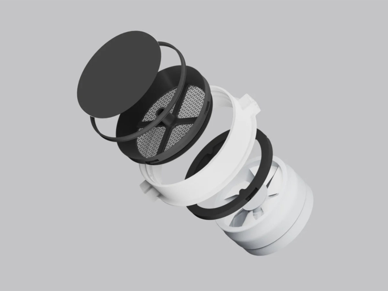 MD 01-13 SCHATTENLÜFTUNGSGITTER MIT 100 MM LÜFTERADAPTER