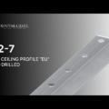 5 02-7 ALU CEILING PROFILE “EU” PRE-DRILLED 02-7 BASIS PROFIL «EURO» (DECKEN)