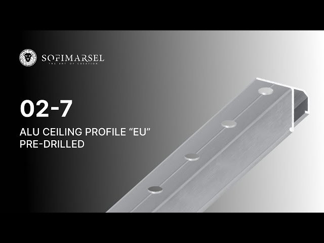 5 02-7 ALU CEILING PROFILE “EU” PRE-DRILLED 02-7 BASIS PROFIL «EURO» (DECKEN)