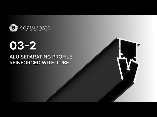 8 03-2 PRO ПРОФИЛЬ РАЗДЕЛИТЕЛЬНЫЙ УСИЛЕННЫЙ БРУСОМ 03-2 PRO TRENNPROFIL VERSTÄRKT MIT VIERKANTROHR
